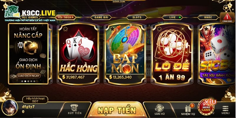 Go88 - Trải Nghiệm Giải Trí Trực Tuyến Đỉnh Cao, Độc Đáo 3 Khám phá kho game giải trí hấp dẫn tại Go88